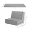 Convertible Lounger Folding Sofa Sleeper Bed With 5 Adjustable Positions